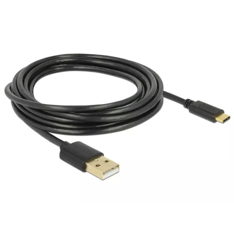 Kabel USB DeLOCK 85209 USB 2.0 3 m USB A USB C Czarny