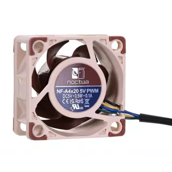 Noctua fan NF-A4X20 5V PWM — 40×20 mm, 5 V, 4-pin PWM, 1100–5000 RPM, 9,4 m³/h