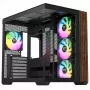 Obudowa midi tower THERMALTAKE Midi Thermaltake S380 TG ARGB Czarny z hartowanym szkłem i podświetleniem ARGB