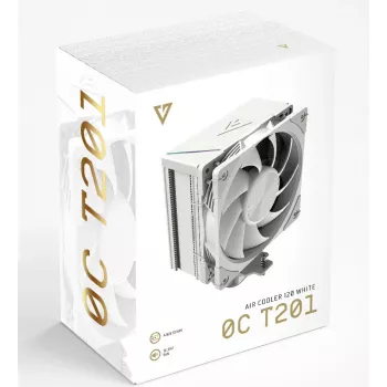 MODECOM Volcano 0C T201 Chłodzenie procesora powietrzne 12 cm biały