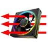Wentylator do obudowy MODECOM VOLCANO LOOP 120 ARGB Reverse Fan Czarny 120 mm PWM 400–1400 obr./min złącze ARGB