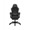 Gaming armchair huzaro Force 3.7 Carbon Czarny — ergonomic, adjustable height 107.5–116.5 cm, 5 wheels, lumbar and neck pillows
