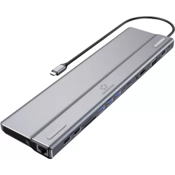 Stacja dokująca do notebooków Renkforce RF-DKS-902 Odpowiednia dla marki (Stacje dokujące do notebooków): Uniwersalna Zintegrowany czytnik kart (RF-5592404)