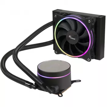 Kompaktowe chłodzenie cieczą Inter-Tech LC-120 RGB 12 cm czarny