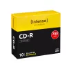 Intenso - 10 x CD-R - 700MB (80 Min) 40x - Slim Jewel Case - Nośnik danych (1001622)