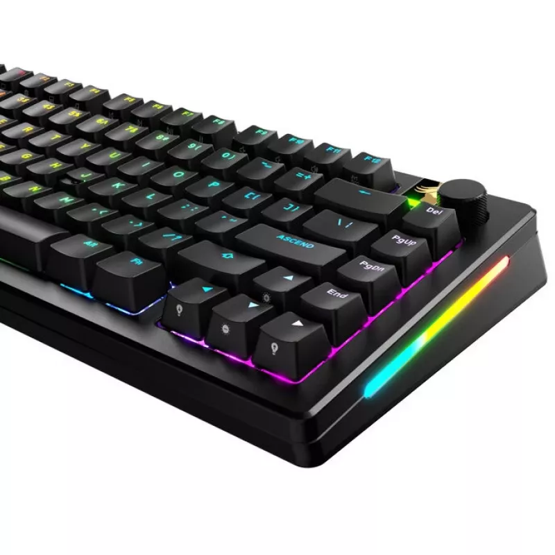 GLORIOUS GPBT Podświetlane Keycaps — układ ANSI, materiał PBT, czarne