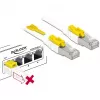 Kabel sieciowy DeLOCK 85335 RJ-45 Cat6a 5m Biały
