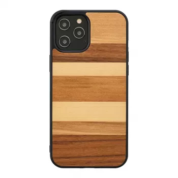 Etui man and wood na iPhone 12 / 12 Pro — czarny piasek