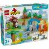 Zestaw LEGO DUPLO Town Rodziny Dzikich Zwierząt 3-w-1 10446 — 92 elementy, wiek 2+, 200×220×340 mm