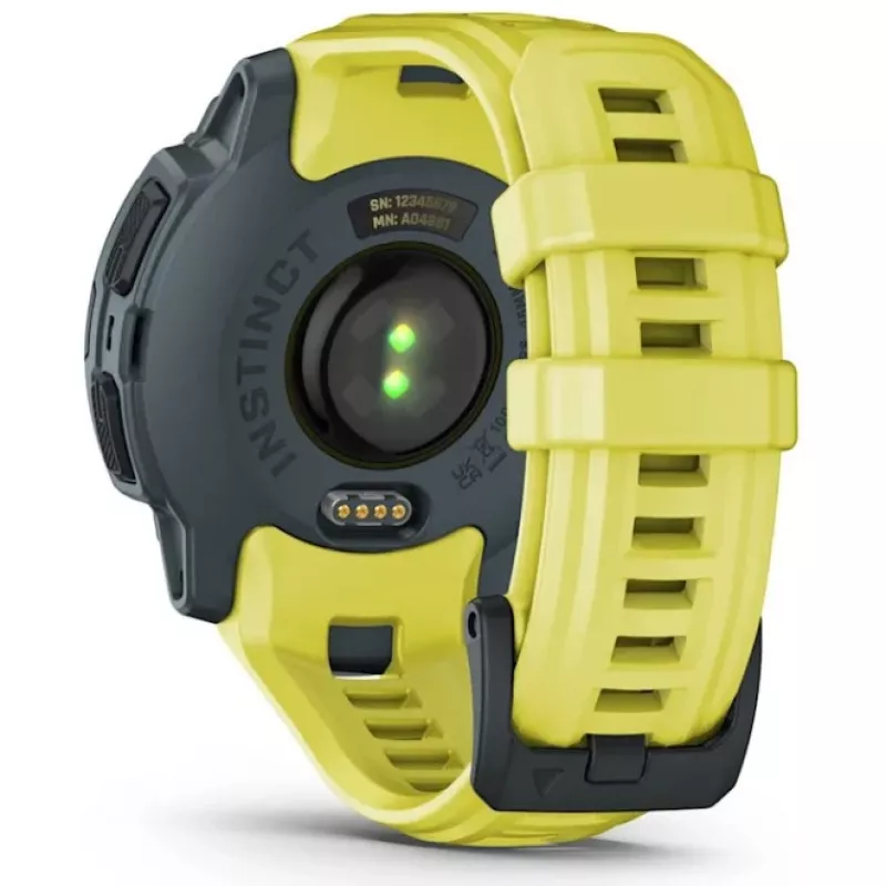 Garmin Instinct E 2.29 cm (0.9) MIP 45 mm Cyfrowy 176 x 176 pikseli Limonkowy GPS (satelitarny)