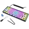Sharkoon SKILLER SGK50 S3 Barebone Gaming Tastatur - komplett personalisierbare Gaming Tastatur im 75% Layout, Hot-Swap, RGB-Beleuchtung, QWERTZ-Layou