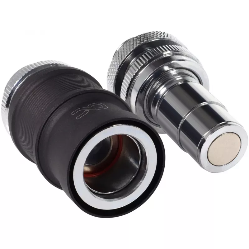 Zestaw szybkozłączy Alphacool Quick Disconnect Set BLH1A IG-IG z końcówką Schott – para złączy szybkorozłącznych do końcówek G½/G1/4