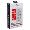 Listwa zasilająca MACLEAN MCE391 B – 6 gniazd, 4×USB-A + 1×USB-C, 110–240V, 2500W, kabel 3 m, czarna