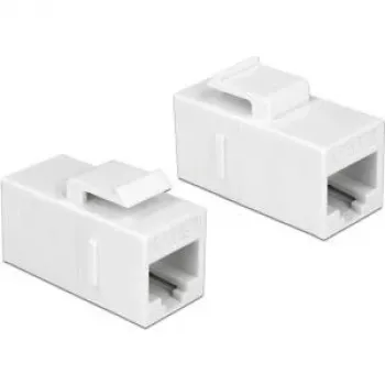Moduł Keystone DeLOCK 86379 Kątowy Biały RJ-45