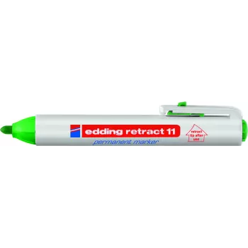 Permanentny marker Edding Retract 11 zielony 10