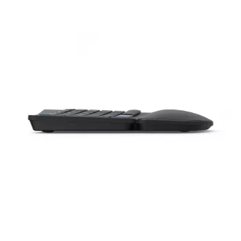 Bezprzewodowa ergonomiczna klawiatura HAMA WK-900 czarna USB, kompaktowy układ, połączenie bezprzewodowe