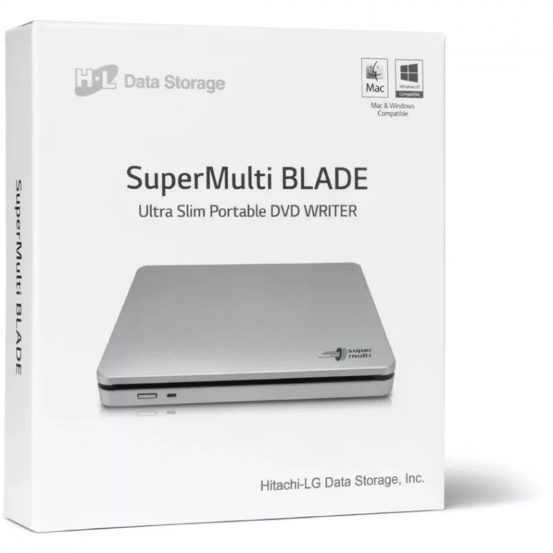 GP70NS50 SLIM, Zewnętrzna nagrywarka DVD (Srebrny, zewnętrzna, USB 2.0, 5,25)