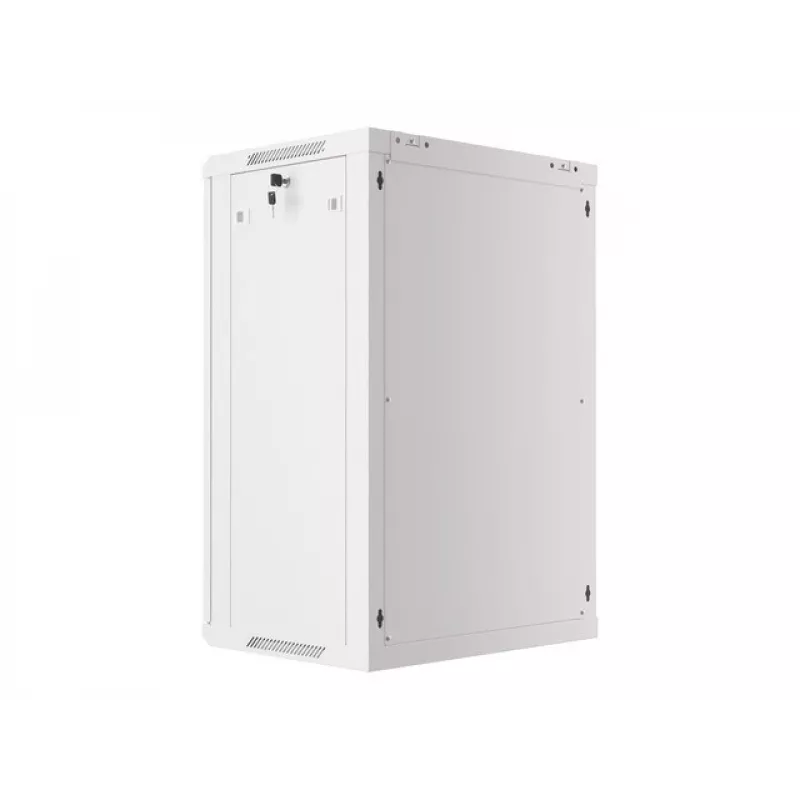 Lanberg szafa rackowa naścienna instalacyjna 19'' 18U 600x450mm szara (drzwi szklane)