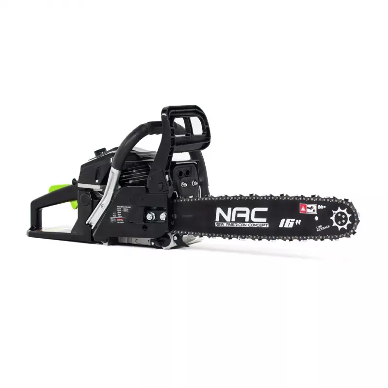 Piła łańcuchowa spalinowa NAC CST45-40-02AC, 45 cm³, 1,9 kW (maks. 2,4 kW), prowadnica 40 cm, 66 ogniw, łańcuch 1,5 mm