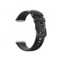 Silikonowy pasek FIXED do Huawei Band 8/9/10 — Czarny, wymienny pasek przyjazny dla skóry