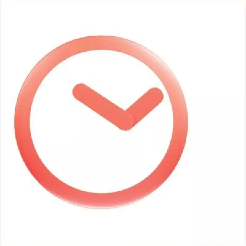 NeXtime klok 2615ro Focus, Ø25 cm, ścienny, biały/czerwony
