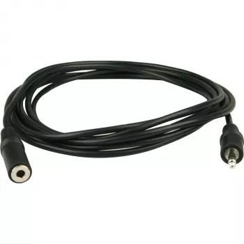 Wentronic Goobay Przedłużacz jack 3,5 mm, czarny, 3 m - wtyk jack 3,5 mm (3-pin, stereo) > gniazdo jack 3,5 mm (3-pin, stereo) (50432)