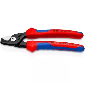 Obcinak do kabli zasilających Knipex StepCut Czarny niebieski czerwony