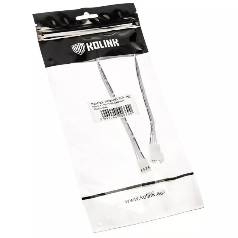 Przedłużacz PWM 4-pin Kolink PGW-AC-KOL-162 30 cm biały