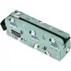 Miękki piórnik Herlitz Quattro Crazy Zebra Poliester Czarny Zielony Biały 215x70x80mm