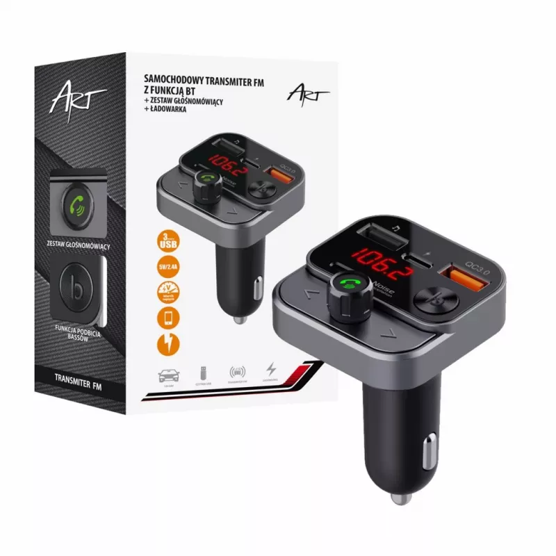 Art MP3TR FM-84B Czarny