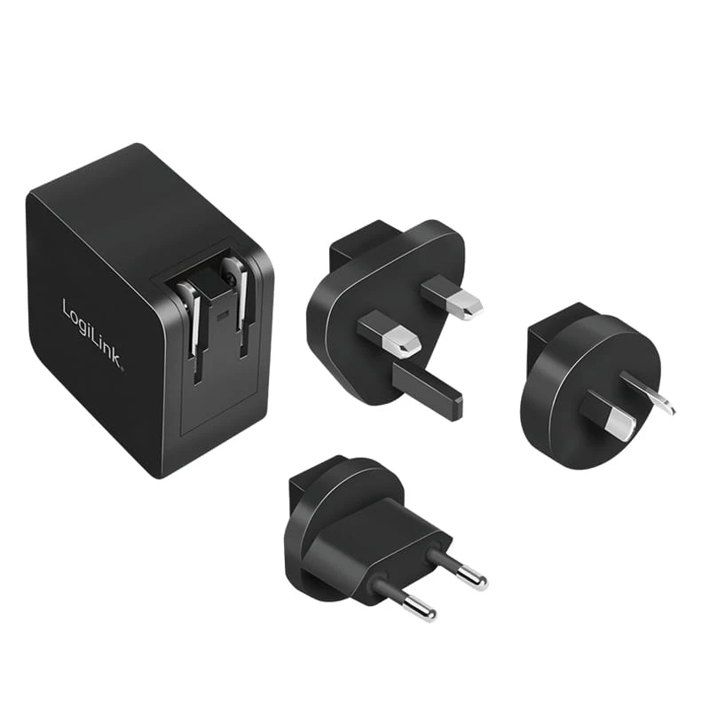 Ładowarka do urządzeń mobilnych LogiLink PA0302 Universal Czarny AC Szybkie ładowanie
