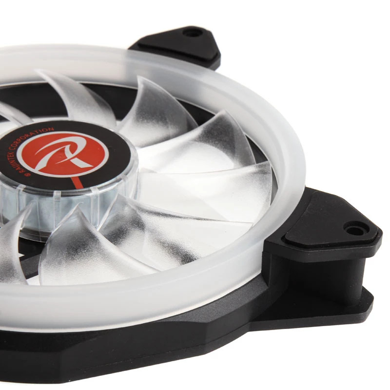 RAIJINTEK IRIS 14 Rainbow - wentylator LED RGB 140 mm, zestaw 2 sztuk z kontrolerem