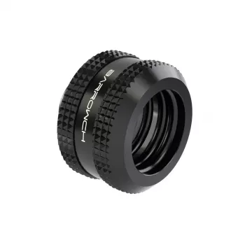 Barrow Hardtube Fitting 14mm G1/4 cala złączka kątowa — czarna (FBYKN-T14 V1 b)