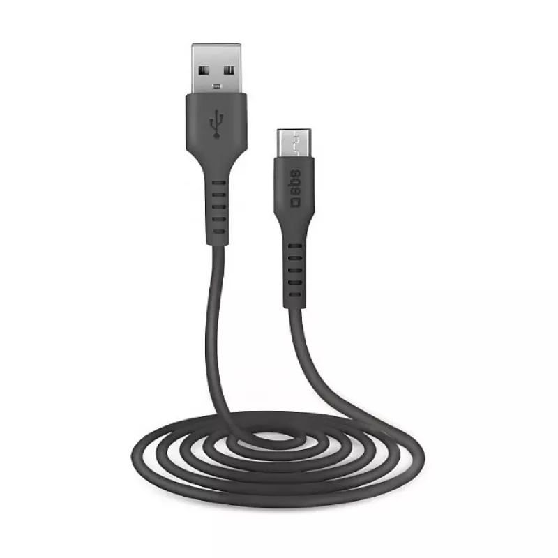 SBS TECABLEMICRO2K 2m USB A Micro-USB B Męski Męski Czarny Kabel USB (TEKabelMICRO2K)