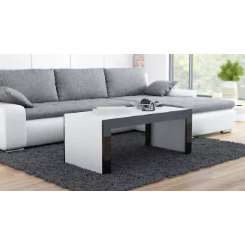 Cama TESS120 BI/CZ stolik kawowy / boczny / narożny Stolik kawowy kształt prostokątny 2 noga/nogi