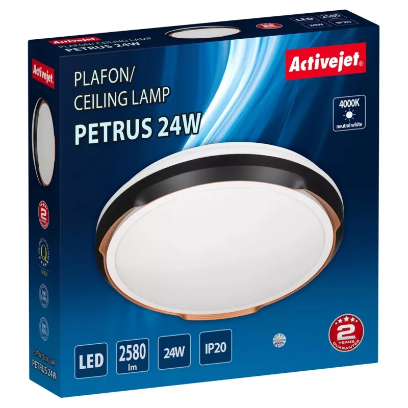 Lampa sufitowa LED Activejet AJE-PETRUS 24W