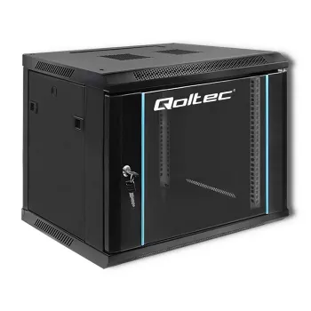 Szafa rack 19 cali QOLTEC 54463 9U 600x500x450 mm obudowa metalowa na sprzęt sieciowy