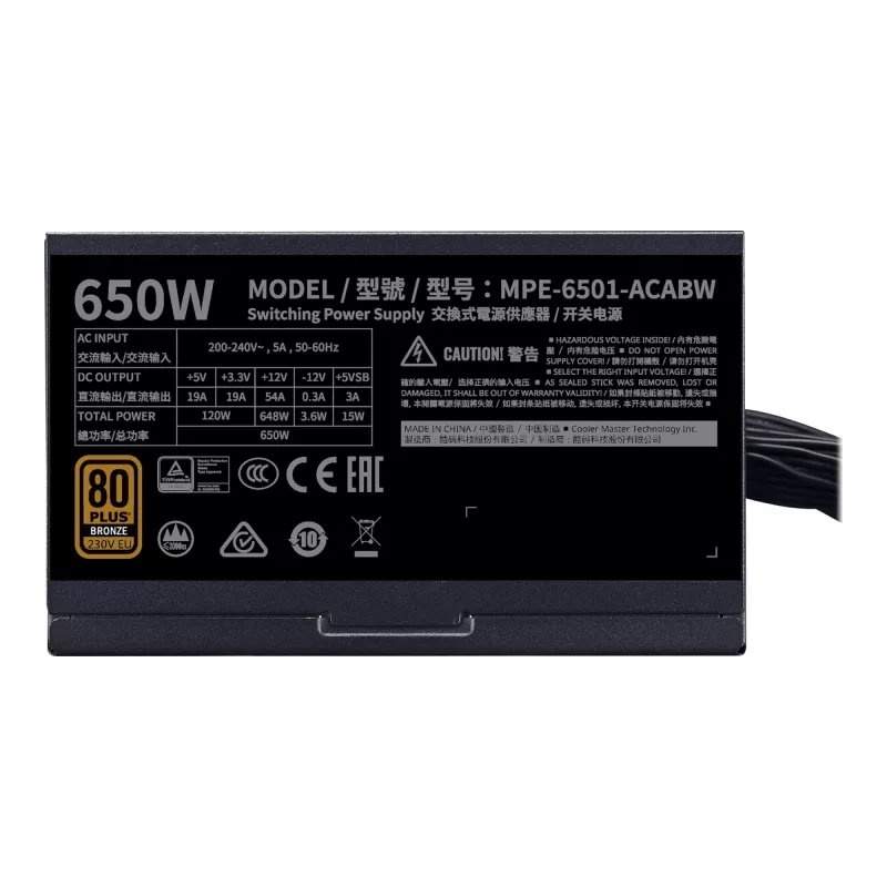 Zasilacz MWE Bronze V2 650W 80+ Bronze