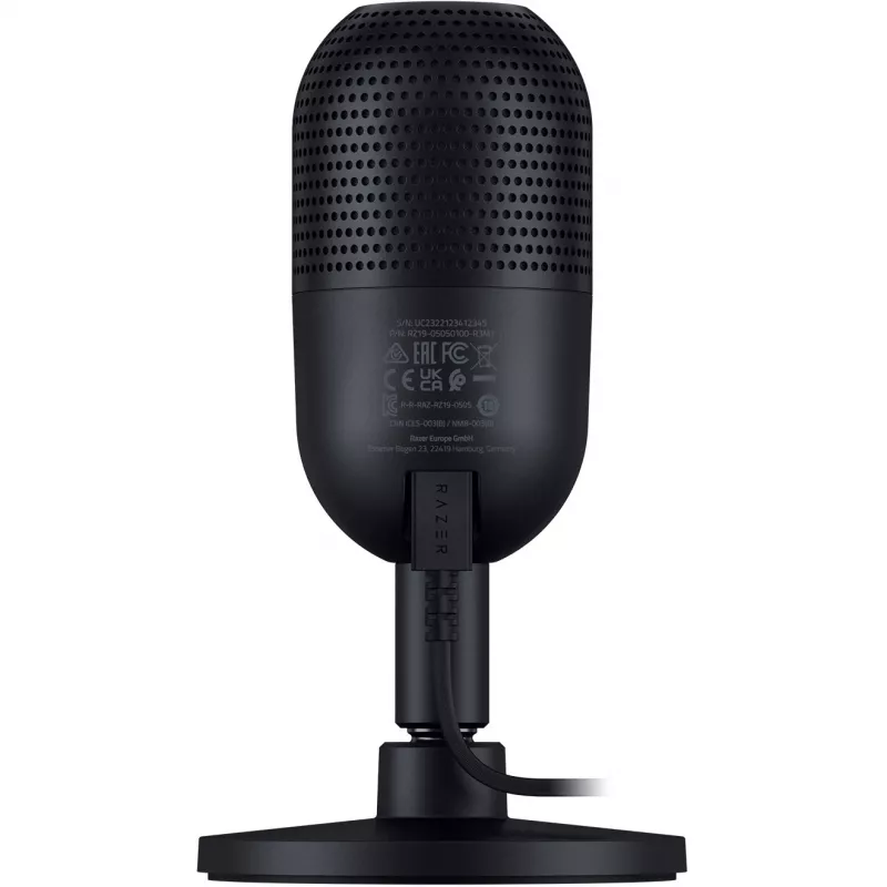 Mikrofon stołowy Razer Seiren V3 Mini, USB-C, superkardioidalny, 20–20000 Hz, 96 kHz, 24-bitowy, czarny