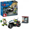 Zestaw LEGO City Pościg na motocyklu policyjnym 60455 — 65 elementów, 2 minifigurki, wiek 4+
