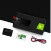 Przetwornica samochodowa zielony Cell INV22 — 1500 W, 12 V DC na 230 V AC, 50 Hz, LED, aktywne chłodzenie, czarna