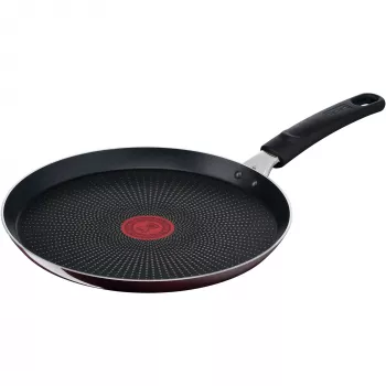 Patelnia do naleśników Tefal Resist Intense D52210 okrągła 25 cm czarna czerwona