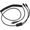 Honeywell - Tastaturweiche / Kabel sieciowy - RJ-45 (M) - PS/2, 6-pin, zasilanie - 3,0 m - nawojowe - Czarny (CBL-720-300-C00)