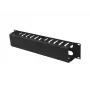 Organizator kabli do montażu w szafie rack 19 cali 2U LANBERG AK-1705-B, czarny