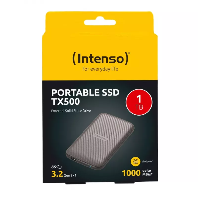 Dysk SSD Intenso 1 TB zewnętrzny USB Type-C 3.2 Gen 2 brązowy