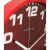 Zegar ścienny NeXtime Dash Red 3053ro, Ø35 cm, czerwony/srebrny