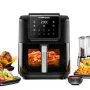 Frytkownica beztłuszczowa Rommelsbacher FRH 1700 Single 8 l wolnostojąca 1700 W z 10 programami i wyświetlaczem LED