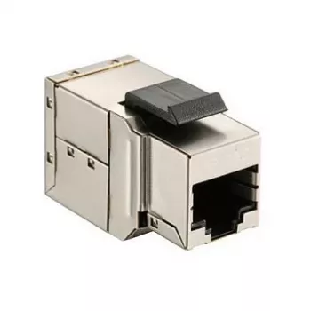 Ekranowany łącznik keystone Cat6 inline, komplet 8 szt., EQUIP — Płaska konstrukcja, RJ-45, 17×35,5×24,4 mm, srebrny