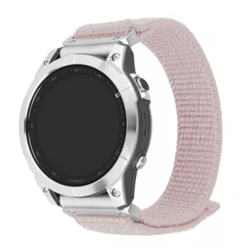 Fixed | Sporty Strap dla Garmin QuickFit 22mm | 160-210 mm | Różowe złoto | Nylon