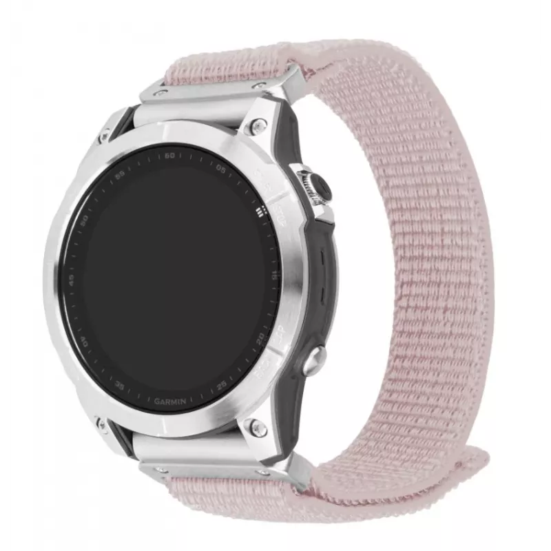Fixed | Sporty Strap dla Garmin QuickFit 22mm | 160-210 mm | Różowe złoto | Nylon